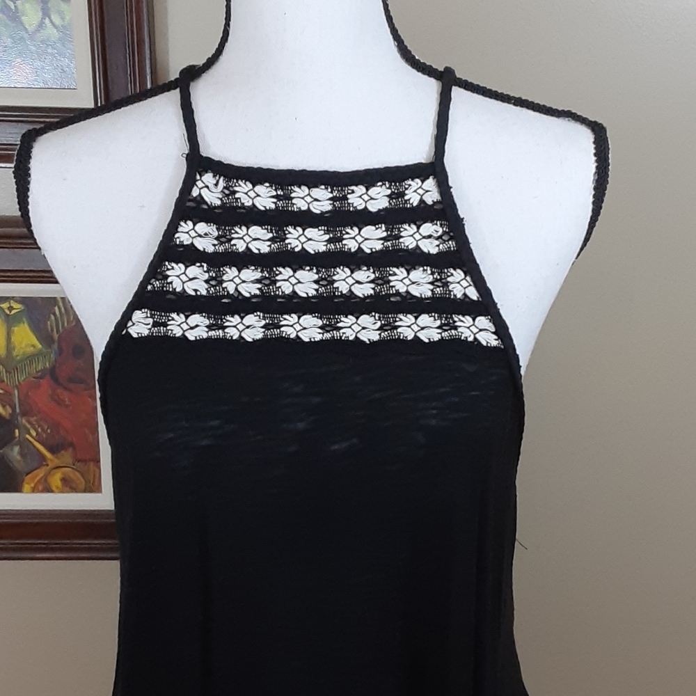 CAPE JUBY Black Spaghetti Strap Top, NWOT, S/P